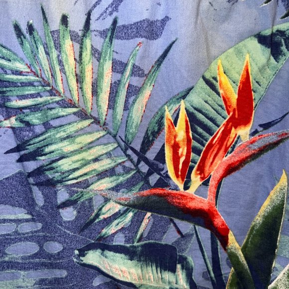 Tropical Print Button up - Picture 3 of 5